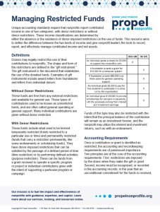 Cover Image Managing Restricted Funds