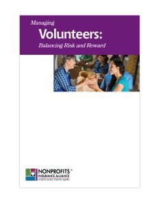 Cover Image Managing Volunteers Balancing Risk and Reward