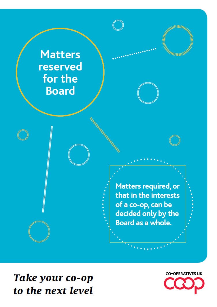 Matters Reserved for the Board