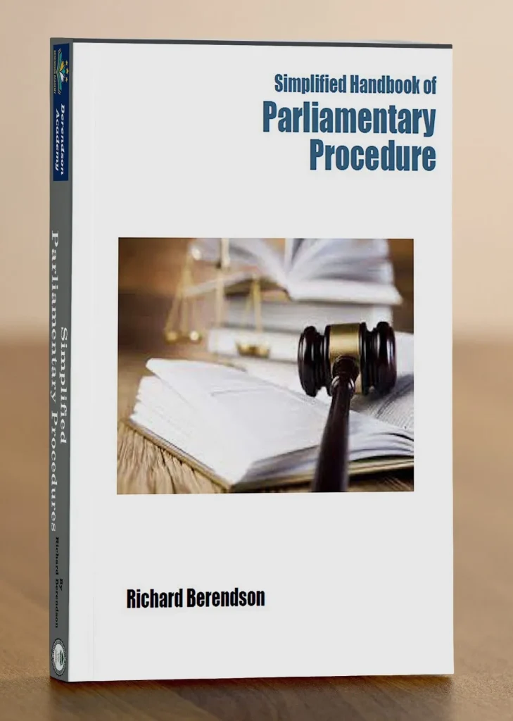 Cover Image Meetings parliamentary procedures simplified
