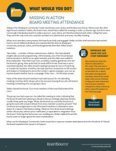 Cover Image Missing in Action Board Meeting Attendance