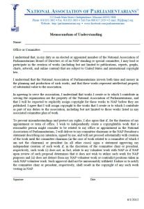 Cover Image NAP Memorandum of Understanding