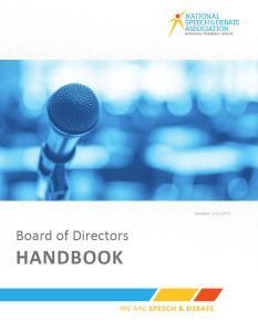 Cover Image NSDA Board of Directors Handbook
