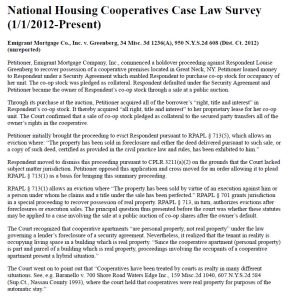 Cover Image National Housing Cooperatives Case Law Survey