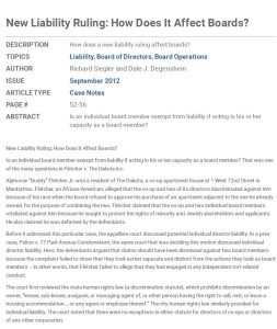 Cover Image New Liability Ruling - How Does It Affect Boards