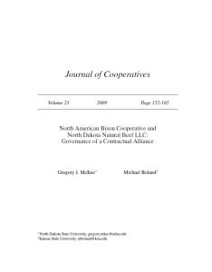 Cover Image North American Bison Cooperative