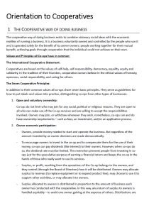 Cover Image Orientation to Cooperatives