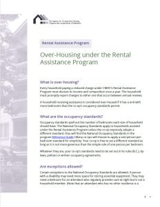 Cover Image Over Housing Under the Rental Assistance Program