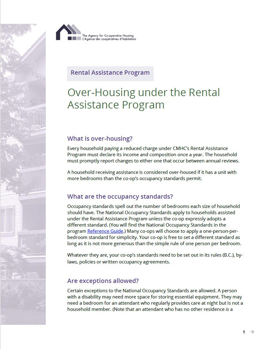 Cover Image Over Housing Under the Rental Assistance Program