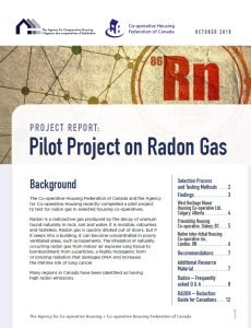 Cover Image Pilot Project on Radon Gas