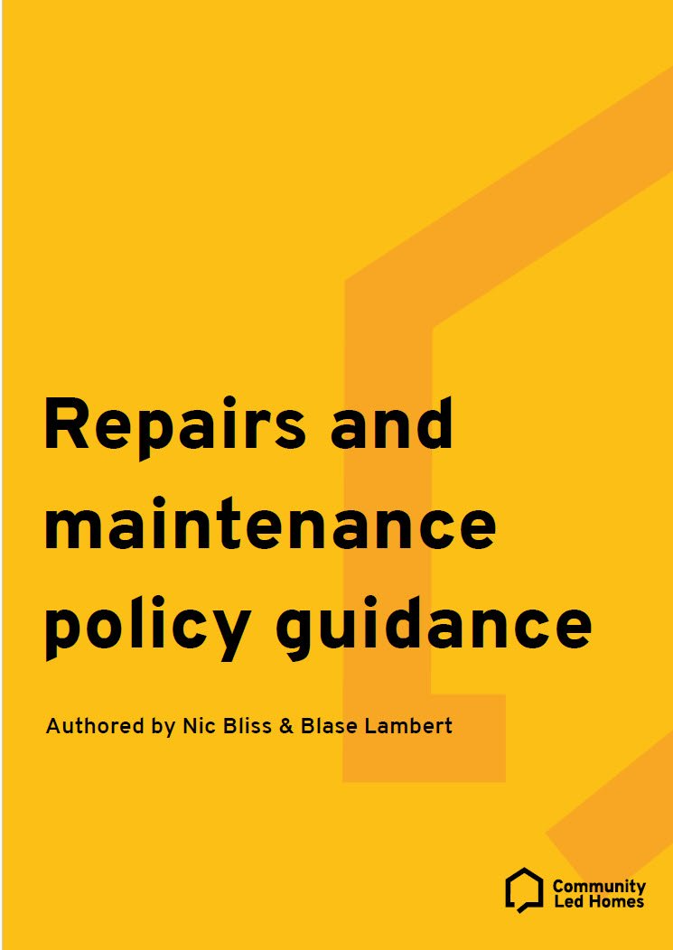 Policy Repairs and Maintenance Guidance