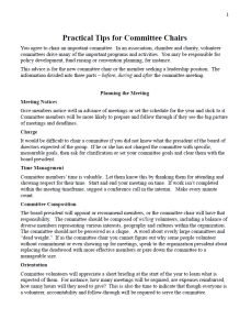 Cover Image Practical Tips for Committee Chairs