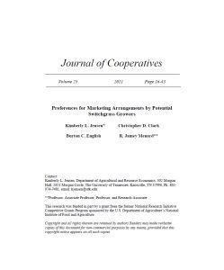 Cover Image Preferences for Marketing Arrangements by Potential Switchgrass Growers