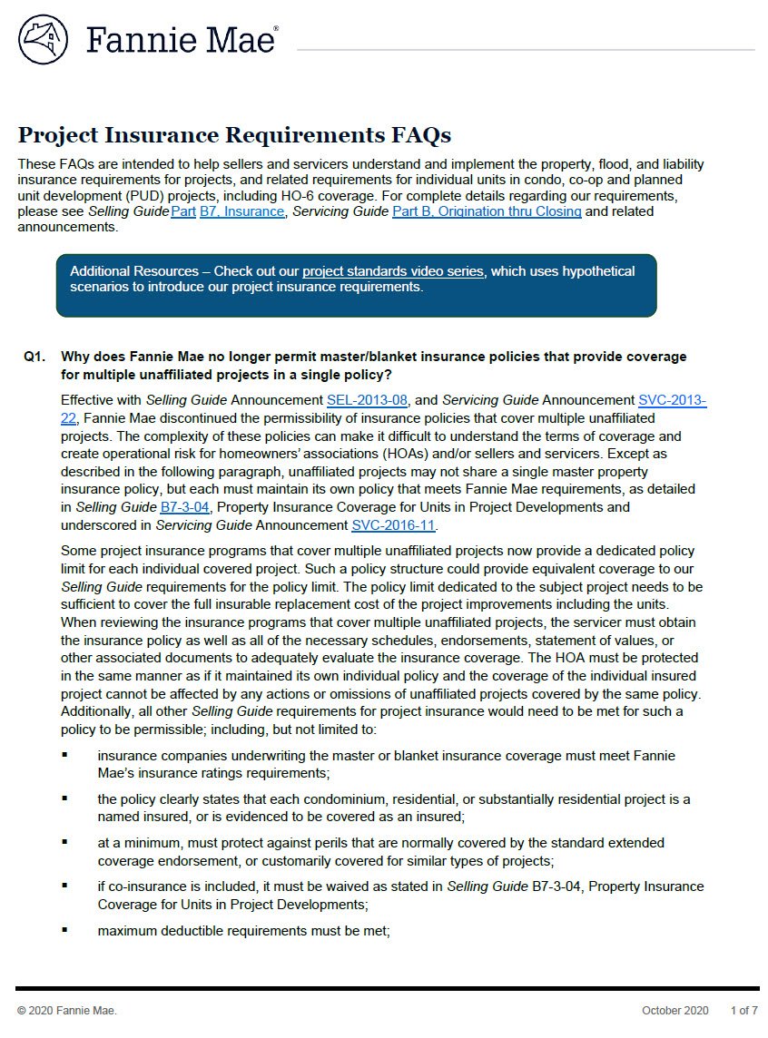 Cover Image Project Insurance FAQs