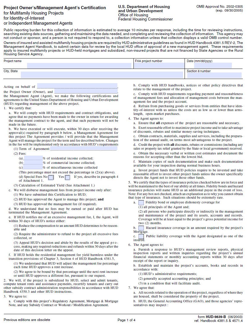 Cover Image Project Owners Management Agents Certification