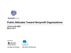 Cover Image Public Attitudes Toward Nonprofit Organizations