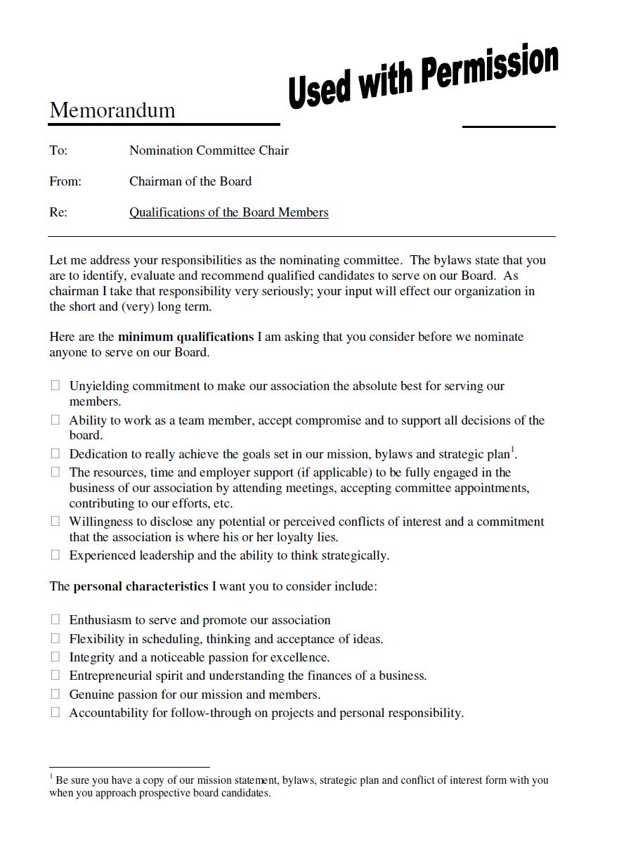 Cover Image Qualifications of the Board Members