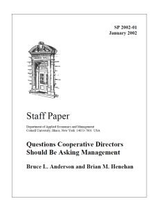 cover image Questions Cooperative Directors Should be Asking Management