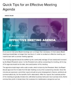 Cover Image Quick Tips for an Effective Meeting Agenda