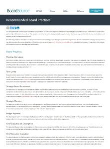 Cover Image Recommended Board Practices