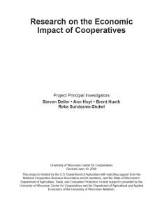 Cover Image Research on the Economic Impact of Cooperatives
