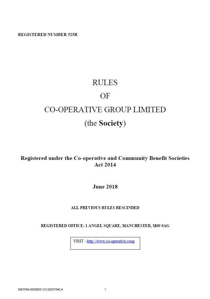 Rules of Cooperative Group