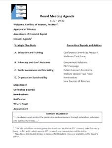Cover Image Sample Board Meeting Agenda