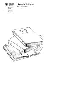 Cover Image Sample Policies for Cooperatives