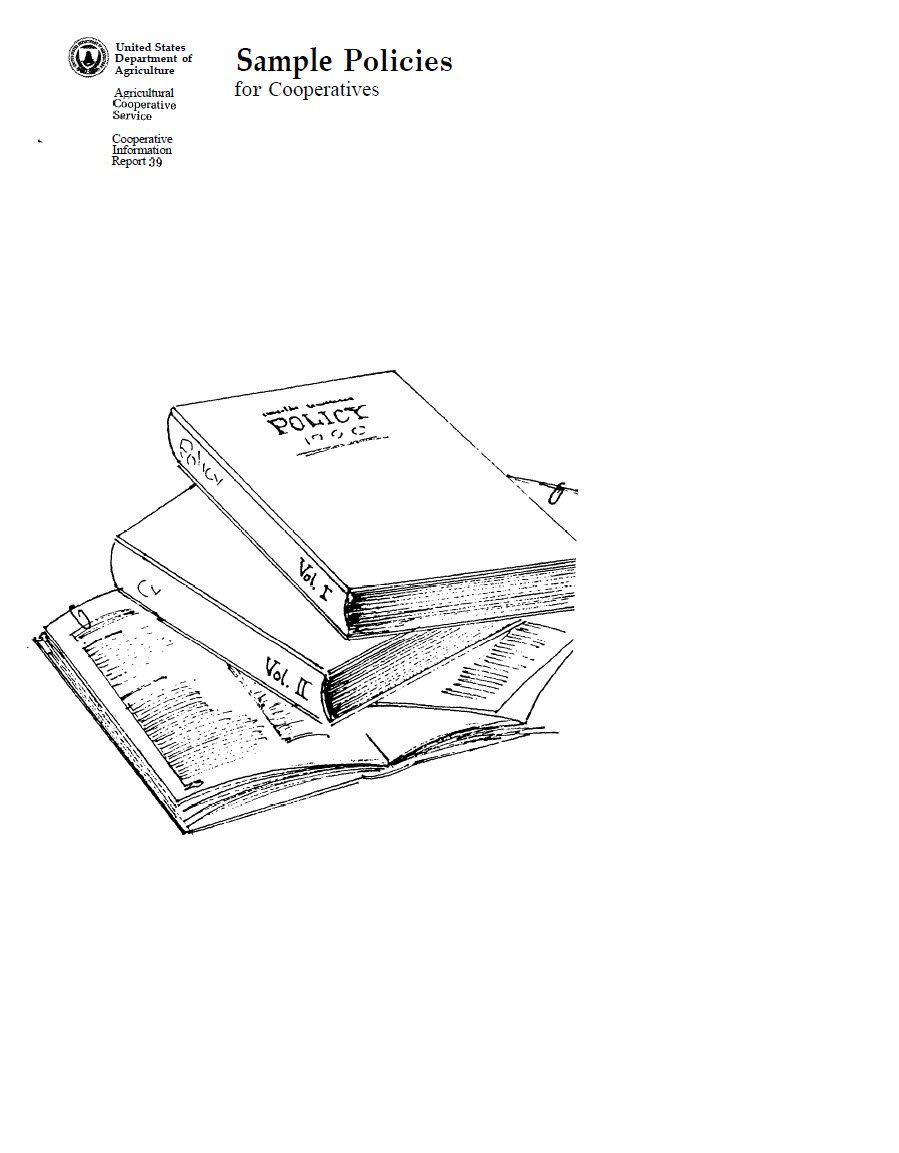 Sample Policies for Cooperatives