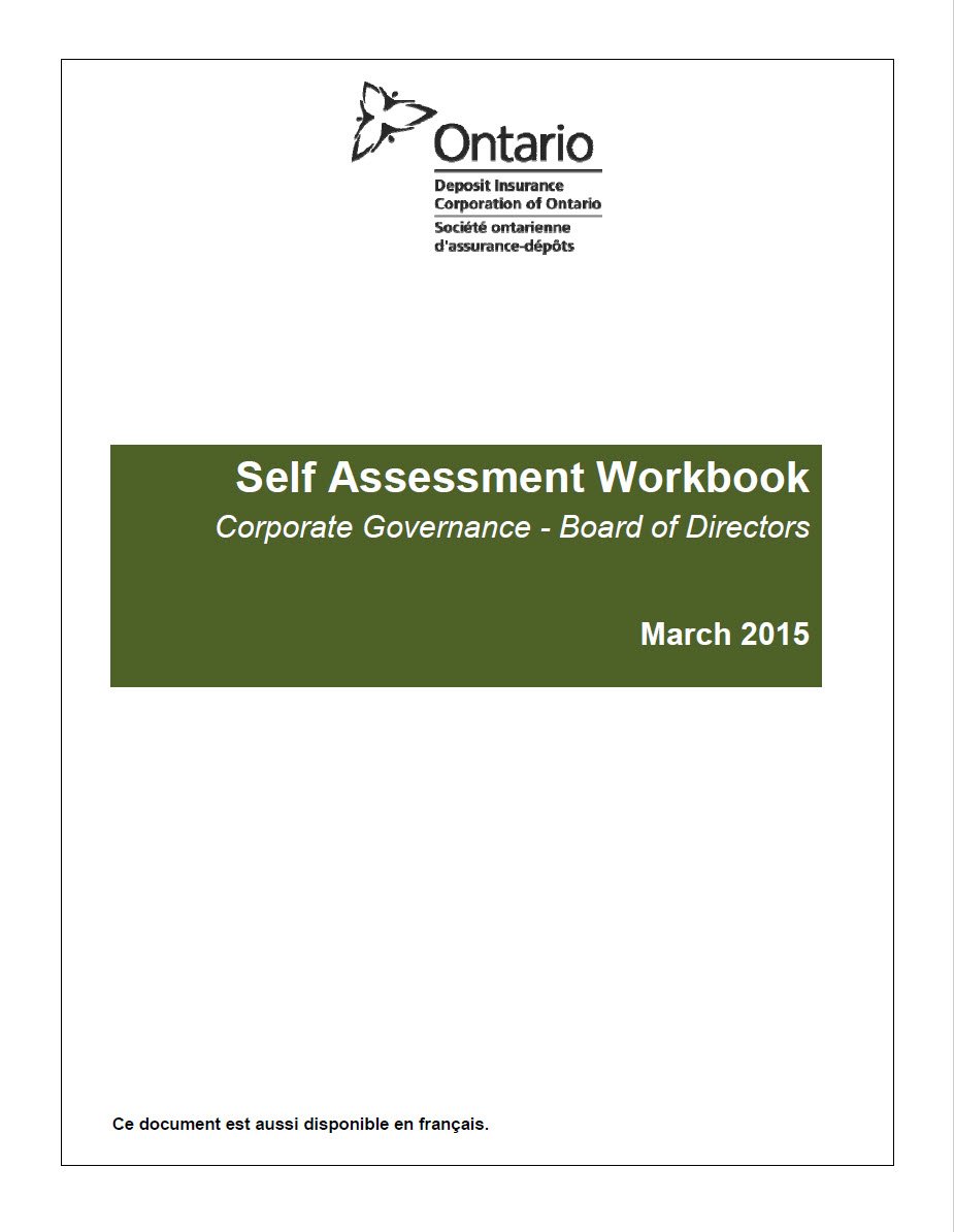 Cover Image Self Assessment Workbook