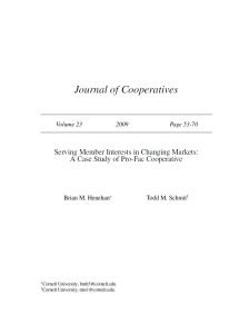 Cover Image Serving Members Interest in Changing Markets