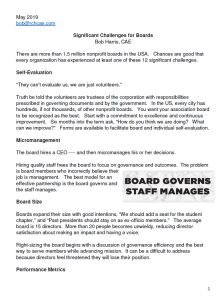Cover Image Significant Challenges for Boards