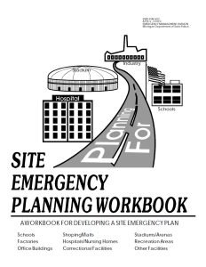Cover Image Site Emergency Planning Workbook