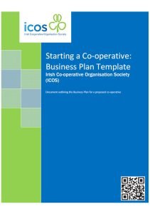 Cover Image Starting a Cooperative Business Plan Template