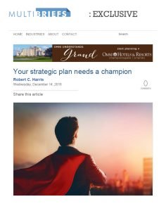 Cover Image Strategic Plan need a champion