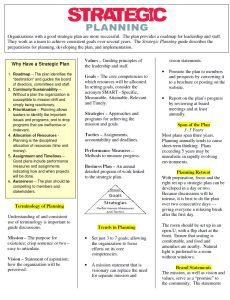Cover Image Strategic Planning
