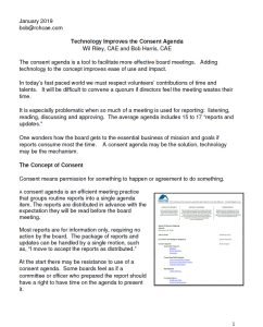 Cover Image Technology and the Consent Agenda