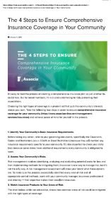Cover Image The 4 Steps to Ensure Comprehensive Ins