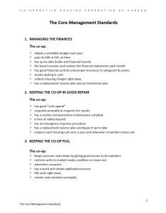 Cover image The Core Management standards