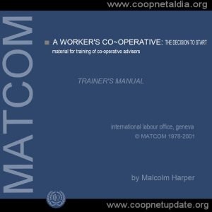Cover Image The Decision to Start material for training of co-operative advisers