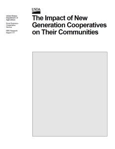 Cover Image The Impact of New Generation Cooperatives on their Communities