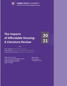 Cover Image The Impacts of Affordable Housing A Literature Review