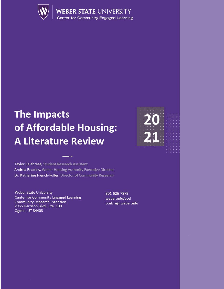 The Impacts of Affordable Housing A Literature Review