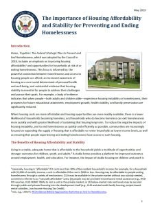 Cover Image The Importance of Housing Affordability and Stability for Preventing and Ending Homelessness
