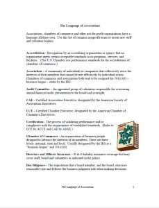 Cover Image The Language of Associations