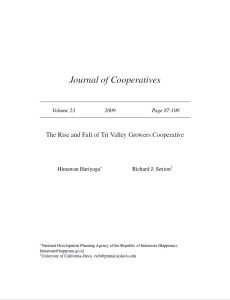 Cover Image The Rise and fall of Tri Valley Growers Cooperative