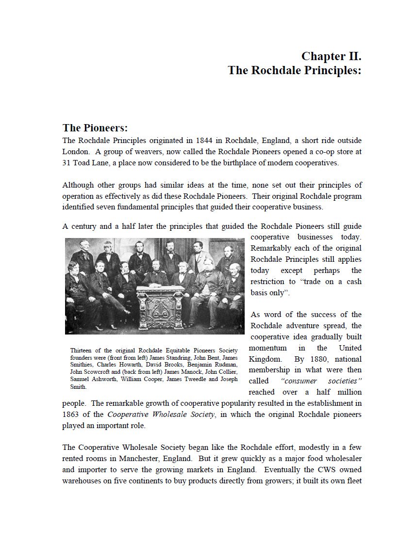Cover Image The Rochdale Principles