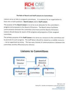 Cover Image The Role of Board Staff Liaison to Committees