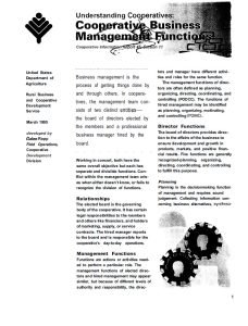 Cover Image Understanding cooperatives business and management functions