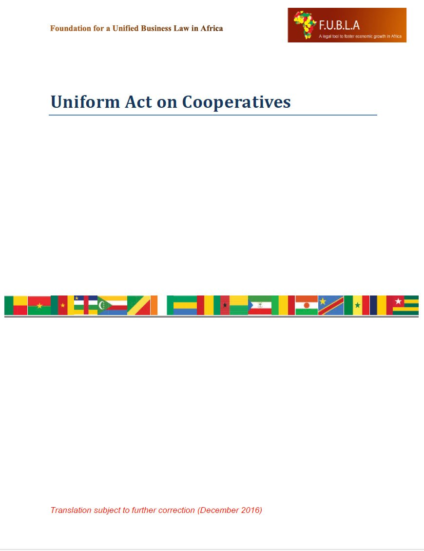 Uniform Act on Cooperatives
